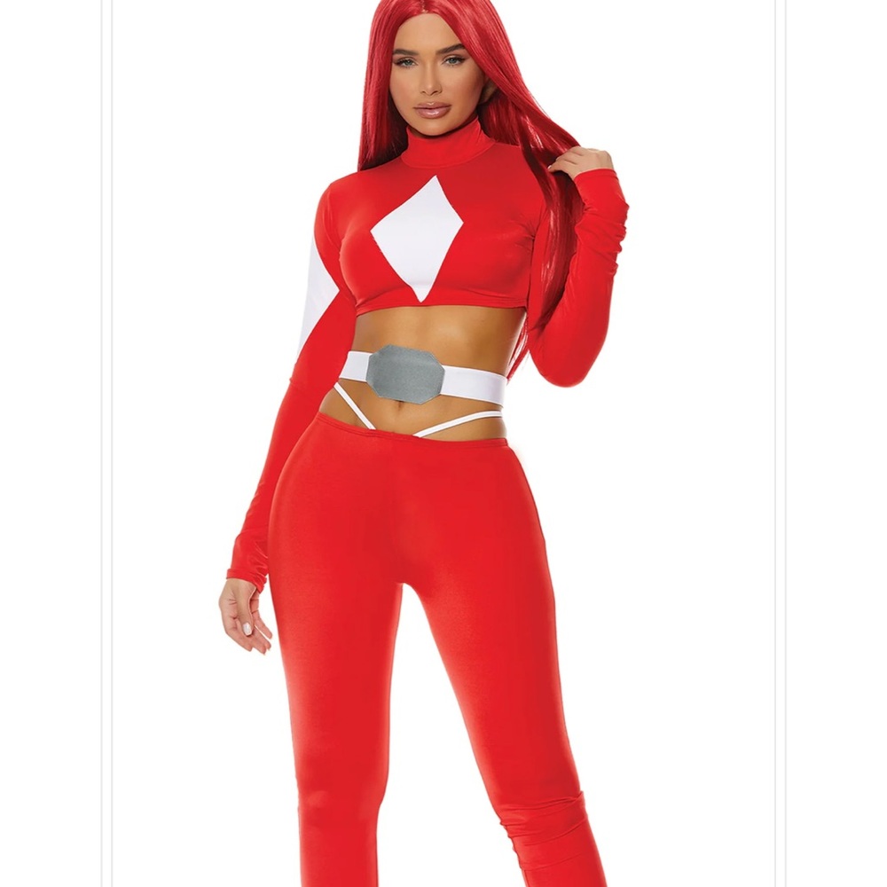 POWER SEXY RANGER Fashion Nova Red Costume Set